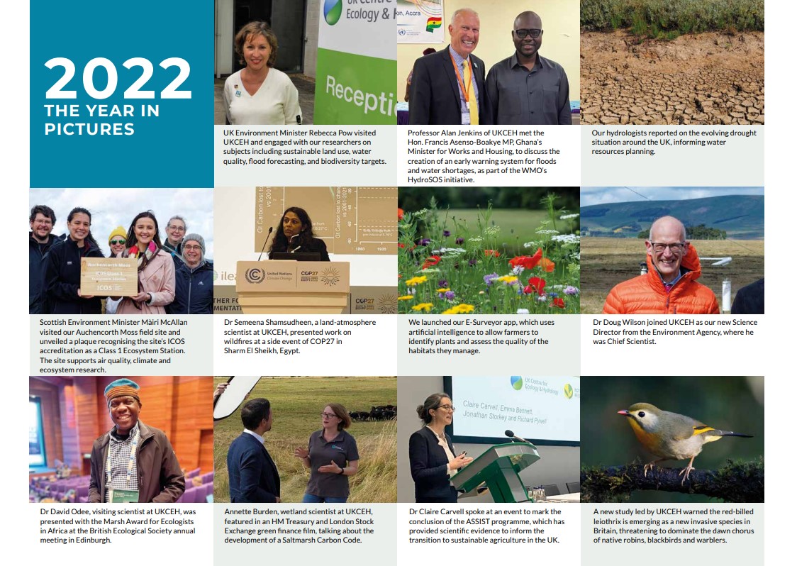 UKCEH Publishes Annual Review 2022 | UK Centre For Ecology & Hydrology